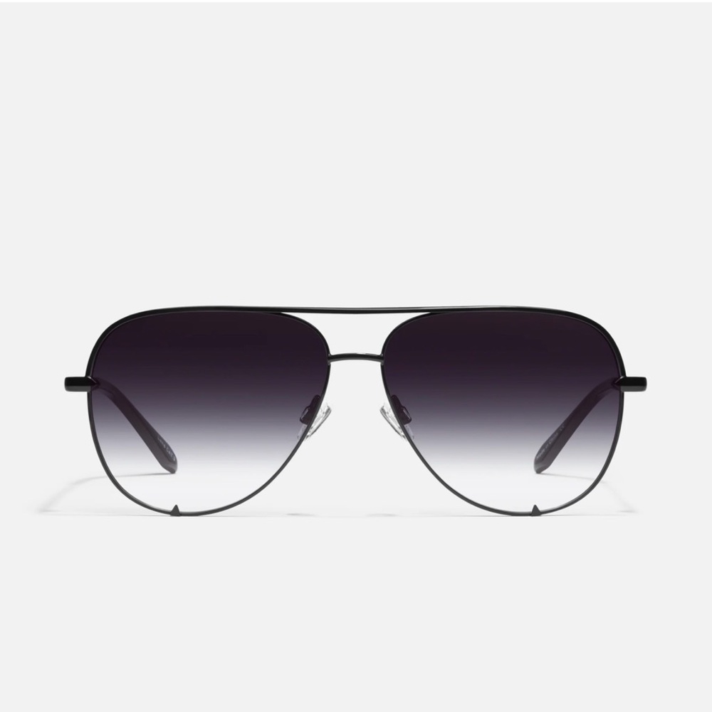 Quay Australia Black Aviator Sunglasses